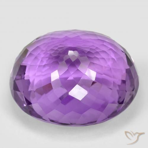 Ametista violaceo naturale da 73.50 ct, Ovale, VVS-VS