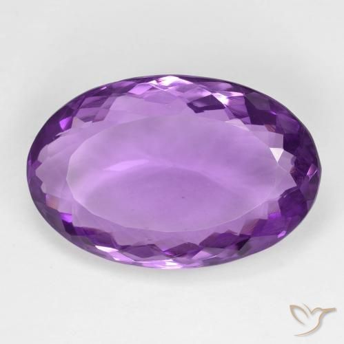 15.10ct Naturale Viola Intenso Ametista, Ovale, VVS-VS