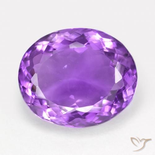 13.38ct Naturale Viola scuro Ametista, Ovale, VVS-VS