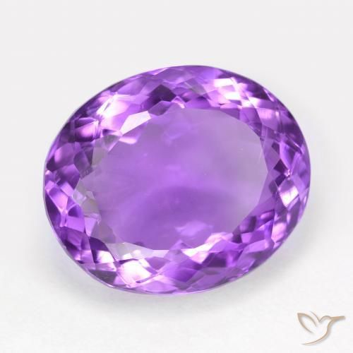 Ametista Viola scuro naturale da 13.38 ct, Ovale, VVS-VS