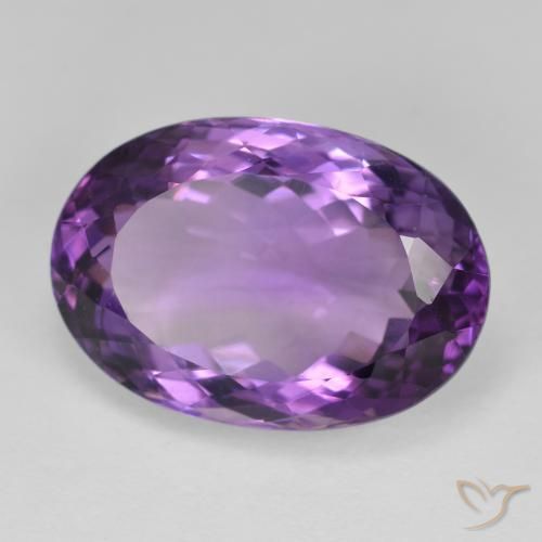 Ametista Viola Intenso naturale da 14.30 ct, Ovale, VS
