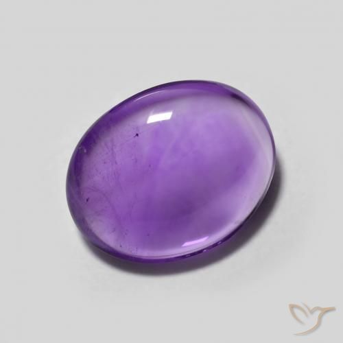 Ametista Viola scuro naturale da 2.93 ct, Ovale, Trasparente