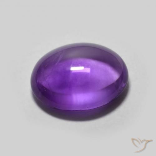 Ametista Viola scuro naturale da 2.93 ct, Ovale, Trasparente