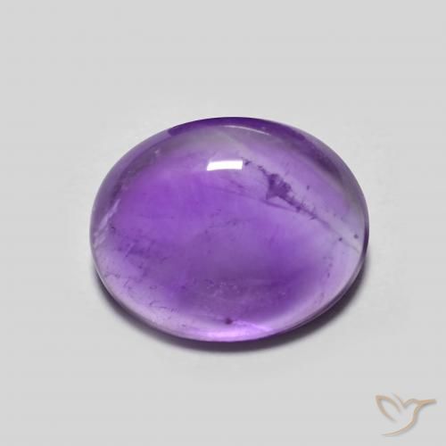 3.21ct Naturale Viola scuro Ametista, Ovale, Trasparente