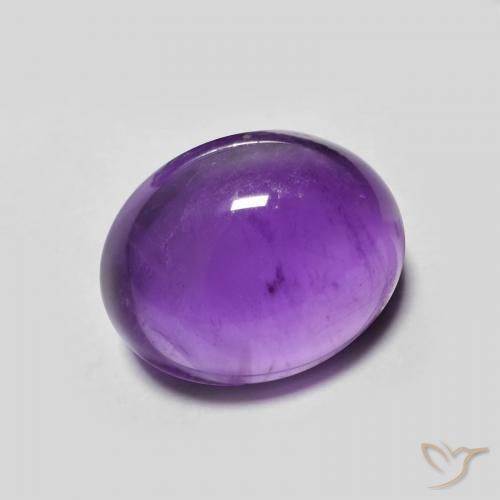 Ametista Viola Intenso naturale da 3.69 ct, Ovale, Trasparente