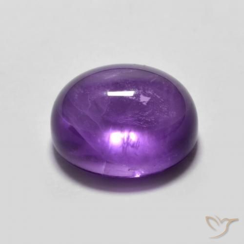 Ametista Viola Intenso naturale da 3.69 ct, Ovale, Trasparente