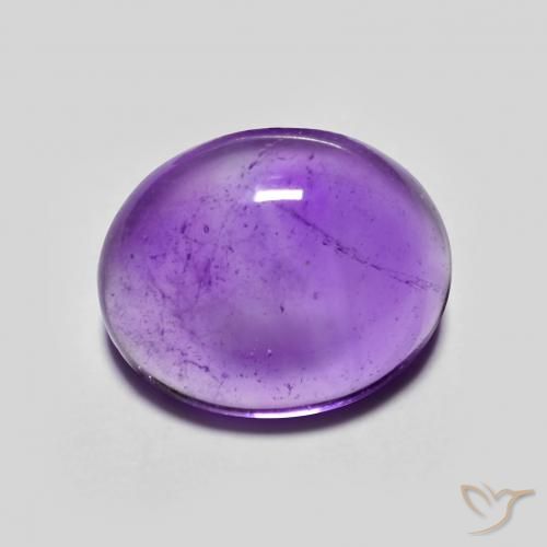 3.99ct Naturale Viola scuro Ametista, Ovale, Trasparente