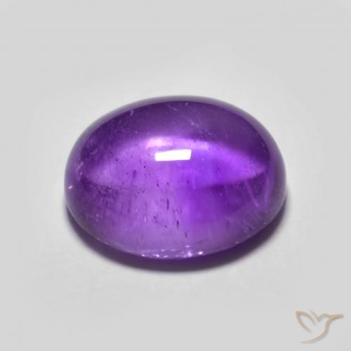 Ametista Viola scuro naturale da 3.99 ct, Ovale, Trasparente