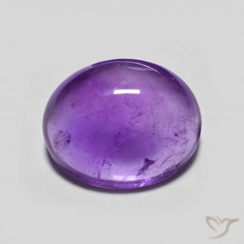 Ametista Viola Intenso naturale da 3.46 ct, Ovale, Trasparente