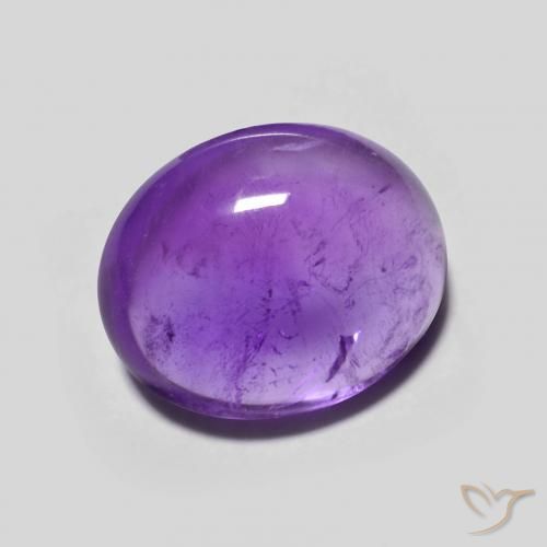 Ametista Viola Intenso naturale da 3.46 ct, Ovale, Trasparente