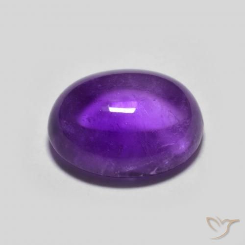 Ametista Viola Intenso naturale da 3.46 ct, Ovale, Trasparente