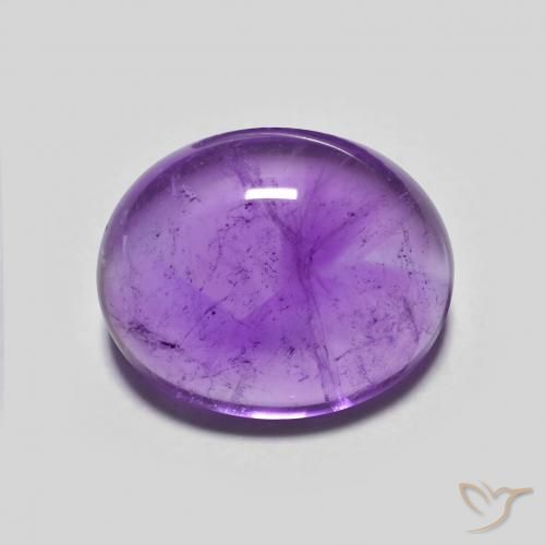 4.09ct Naturale Viola scuro Ametista, Ovale, Trasparente