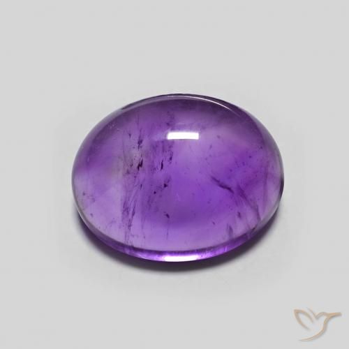 3.02ct Naturale Viola scuro Ametista, Ovale, Trasparente