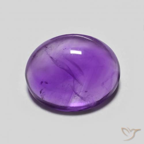 3.61ct Naturale Viola scuro Ametista, Ovale, Trasparente