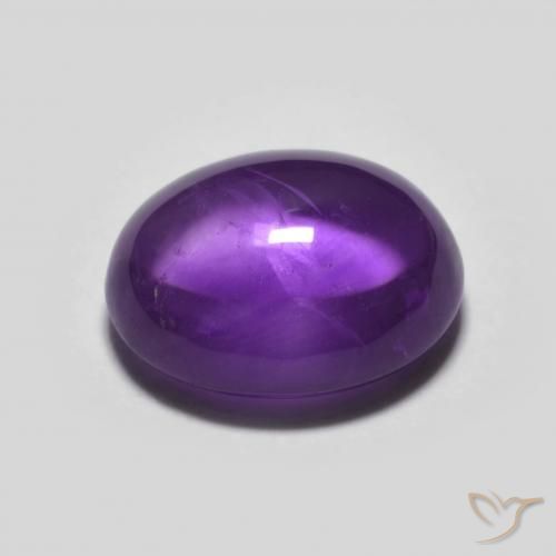 Ametista Viola scuro naturale da 3.61 ct, Ovale, Trasparente