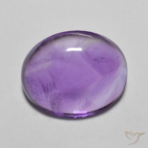 3.60ct Naturale Medium Light-Violet Ametista, Ovale, Trasparente