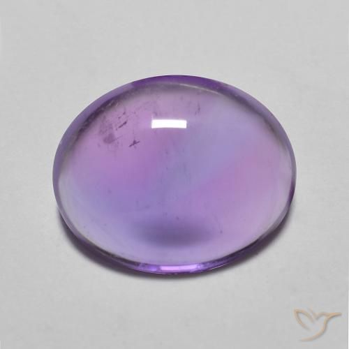 3.46ct Naturale Viola tendente al rosa Ametista, Ovale, Trasparente