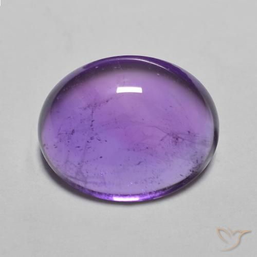 Ametista viola intenso naturale da 3,80 ct, taglio ovale, trasparente