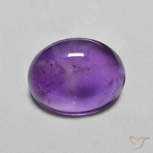 Ametista Viola Intenso naturale da 3.19 ct, Ovale, Trasparente