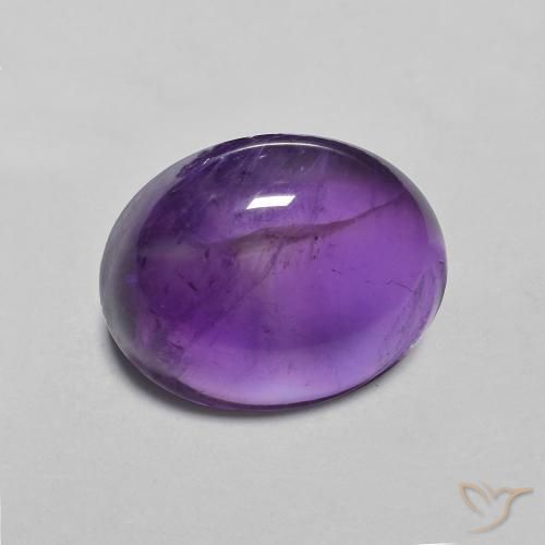 Ametista Viola Intenso naturale da 3.19 ct, Ovale, Trasparente