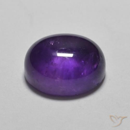 Ametista Viola Intenso naturale da 3.19 ct, Ovale, Trasparente