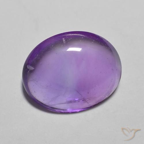 Ametista viola vivido naturale da 3.16 ct, Ovale, Trasparente