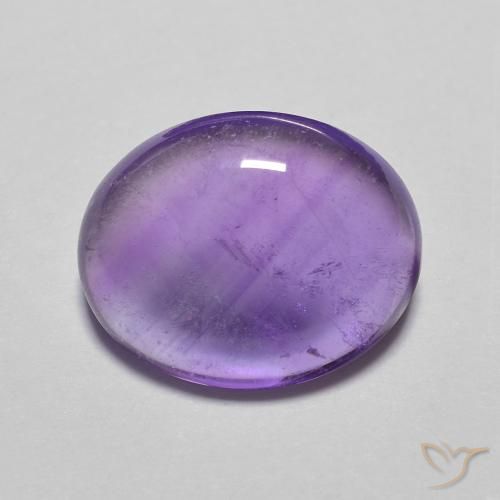 3.55ct Naturale Viola tendente al rosa Ametista, Ovale, Trasparente, Photo A