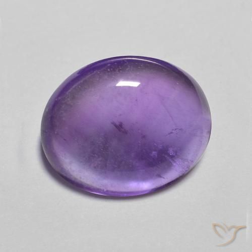 Ametista Viola tendente al rosa naturale da 3.55 ct, Ovale, Trasparente