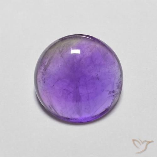 3.98ct Naturale Viola medio Ametista, Rotondo, Trasparente