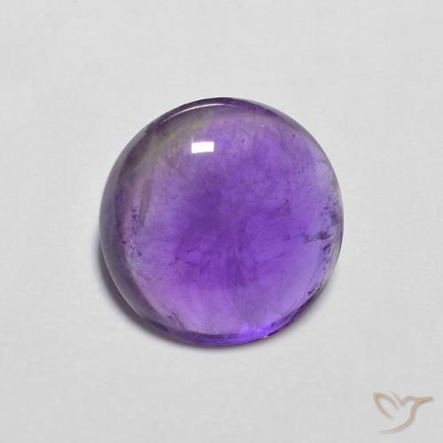 Ametista Viola medio naturale da 3.98 ct, Rotondo, Trasparente