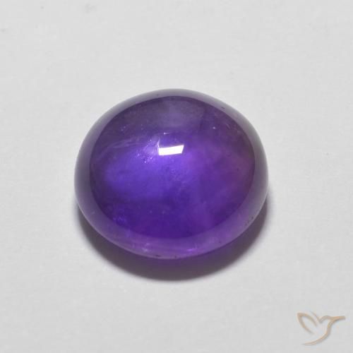 Ametista Viola medio naturale da 3.98 ct, Rotondo, Trasparente