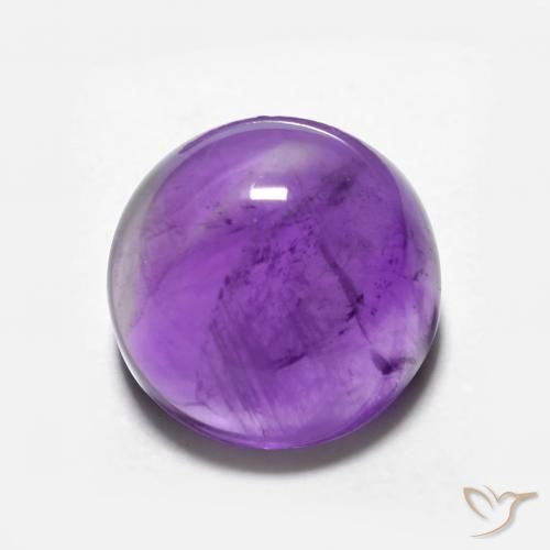 3.67ct Naturale viola vivido Ametista, Rotondo, Trasparente