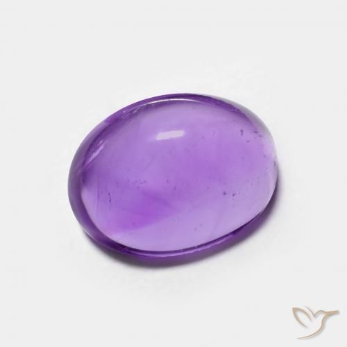 Ametista Viola medio naturale da 3.09 ct, Ovale, Trasparente