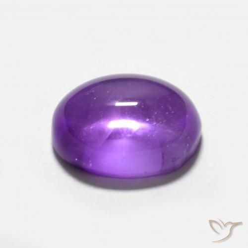 Ametista Viola medio naturale da 3.09 ct, Ovale, Trasparente