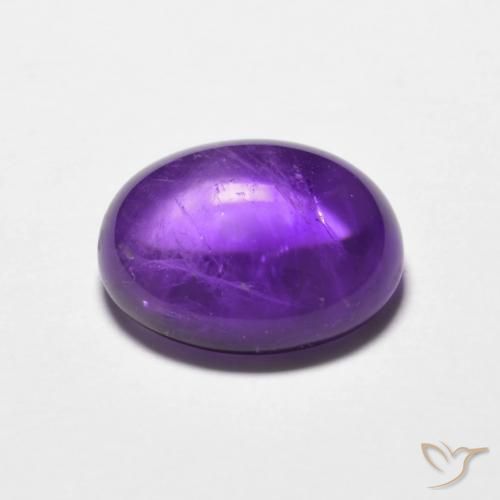 Ametista violaceo naturale da 3.64 ct, Ovale, Trasparente