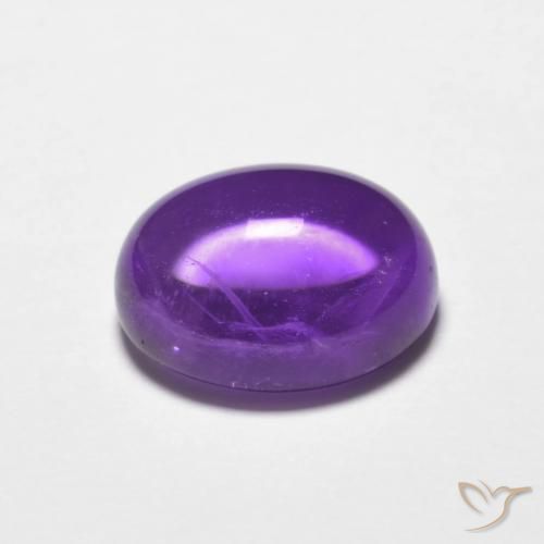 Ametista Viola scuro naturale da 2.82 ct, Ovale, Trasparente