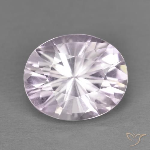 4.69ct Naturale Viola rosato chiaro Ametista, Ovale, VVS