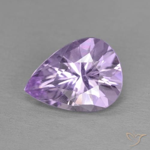 3.15ct Naturale Viola medio Ametista, Forma a pera, VVS