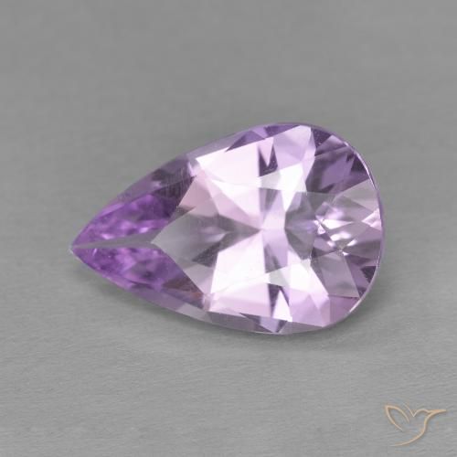 Ametista Iris Violetta naturale da 3.27 ct, Forma a pera, VVS