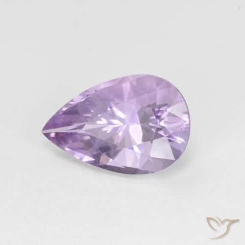 Ametista Viola Iris Chiaro naturale da 2.35 ct, Forma a pera, VVS