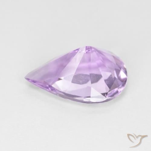 Ametista Viola medio naturale da 3.14 ct, Forma a pera, VVS