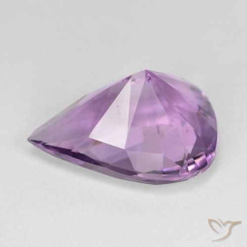 Ametista Iris Violetta naturale da 8.26 ct, Forma a pera, VVS