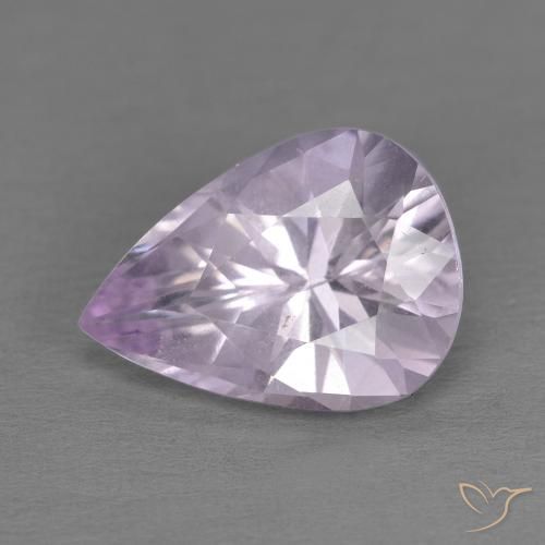 3.27ct Naturale Viola Iris Chiaro Ametista, Forma a pera, VS