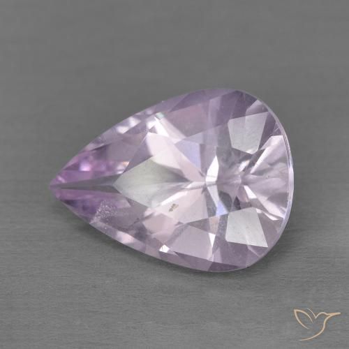 Ametista Viola Iris Chiaro naturale da 3.27 ct, Forma a pera, VS