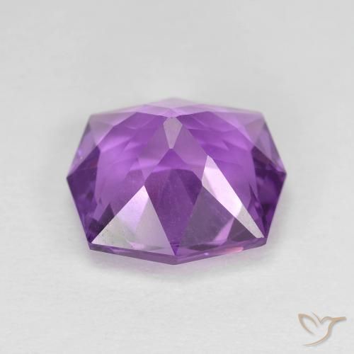Ametista Viola violaceo medio naturale da 4.27 ct, Taglio a fantasia, VVS