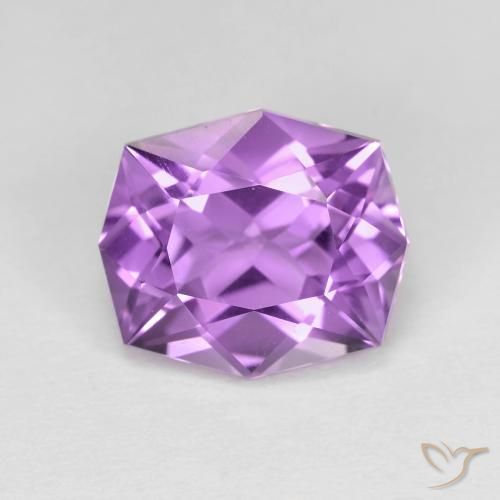 3.80ct Naturale Viola violaceo medio Ametista, Taglio a fantasia, VVS