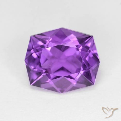 4.36ct Naturale Viola medio Ametista, Taglio a fantasia, VVS-VS