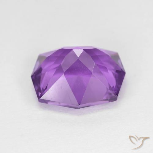 Ametista Viola medio naturale da 4.36 ct, Taglio a fantasia, VVS-VS