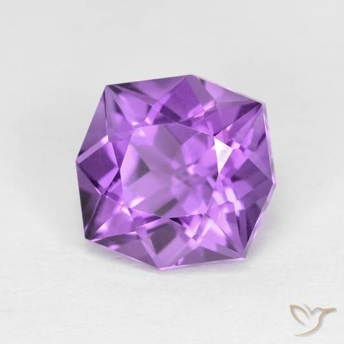Ametista Viola violaceo medio naturale da 3.01 ct, Taglio a fantasia, VVS
