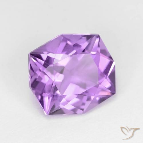 Ametista Viola violaceo medio naturale da 3.50 ct, Taglio a fantasia, VVS